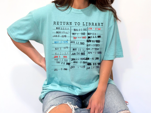 Return to Library Shirt, Vintage Library Card Book Due Date Sweatshirt