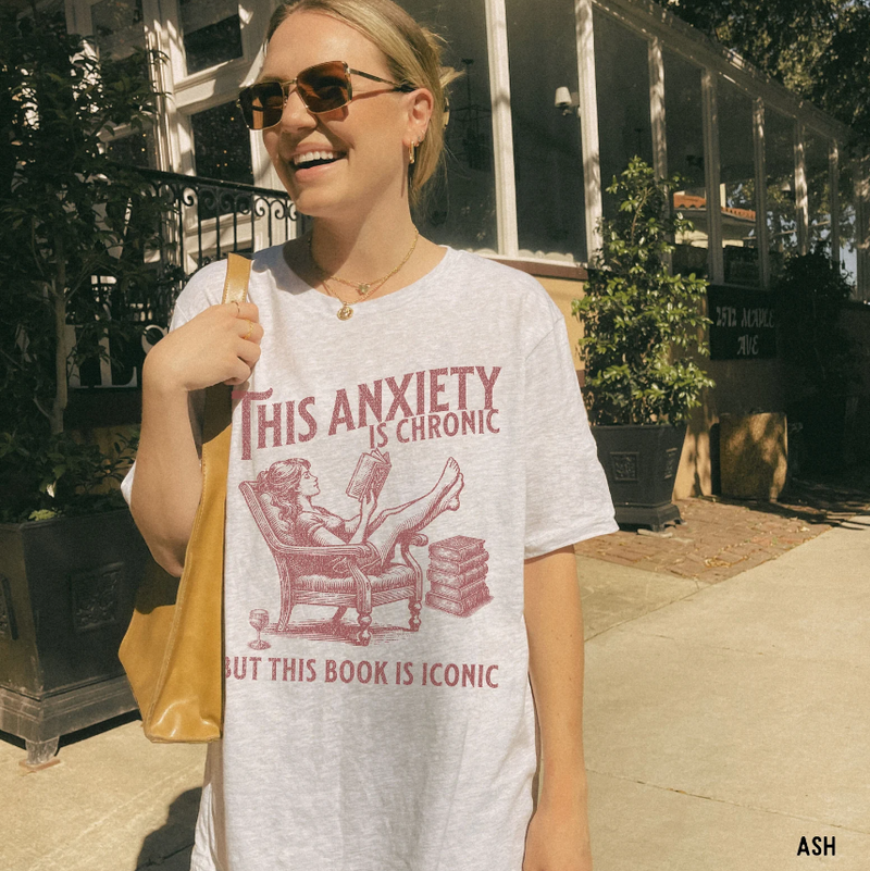 Funny Bookish Shirt, Anxiety Humor, Book Lover TShirt